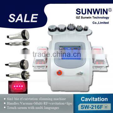 SW-216F Best 6in1 RF cavitation vacuum liposuction beauty slimming machine