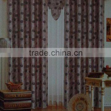 100%Polyester High Quality Traditional Square Jacquard Curtains