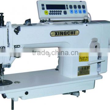 direct drive computerized high speed double synchronous heavy duty lockstitch sewing machine