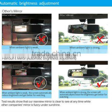 TPMS 4.3inch Auto Dimming TFT-LCD Monitor Rearview Mirror With; Configurable High Temperature Alert Setting photo-3