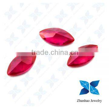 Wholesale Marquise Cut Ruby synthetic corundum price/ruby stone prices