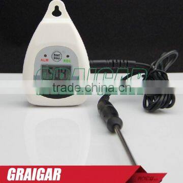 AZ8835 Portable LCD Display USB Temperature Humidity Data Logger External Probe Temperature Recorder With Alarm
