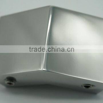Stainless steel shower room square tube connector
