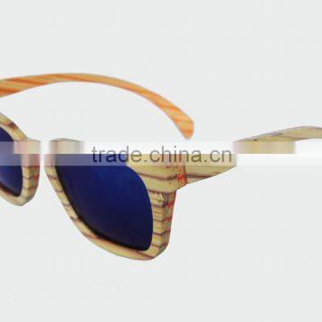 custom color wood bamboo frame sunglasses