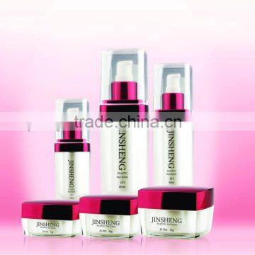 square acrylic cosmetic containers, lotion pump bottle