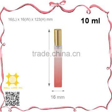 Grass Green 10ml Frosted Glass With Fancy Golden Cap Perfume Pump Spray photo-2