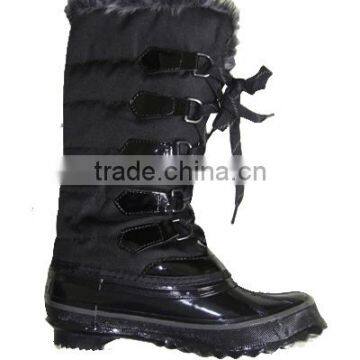 fashion rubber sole snow boots