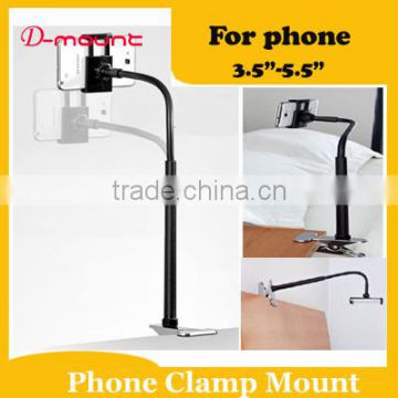 universal Metal clamp desk wall mount cell phone holder