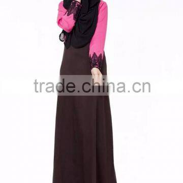 Design Lace Long Dress Kaftan Baju Kurung Modern
