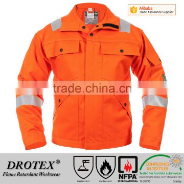 Breathable 99% cotton 1% carbon EN ISO 11612 Class A1 B1 C1 E1 FR Europe Jacket