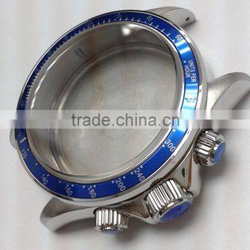 Mechanical Wrist Watch Parts 316I Watch Case Stainless Steel Waterproof Blue 50mm Wrist Watch Case photo-2