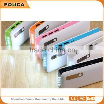 Free sample & logo built-in portable High capacity 15000mah power bank