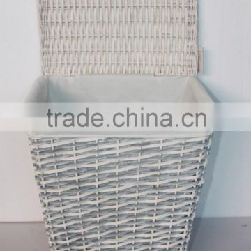 square customized wood chip laundry basket