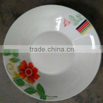 Linyi 8 inch ceramic soup plate round modern restaurant plates