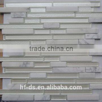 marble mixed glass mosaic