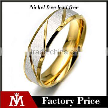 High Polished Plated Rings 3 Colors Mens Rings Simple Stainless Steel Fashion Rings Jewelry