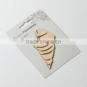 wood veneer shape, wooden flourish scrapbooking card craft embellishments