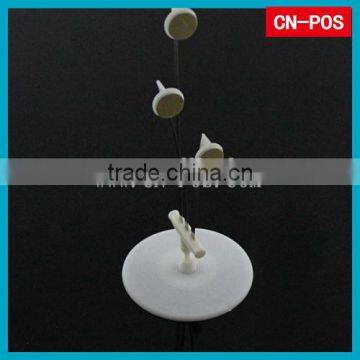 supermarket plastic clip with adhesive for hanging