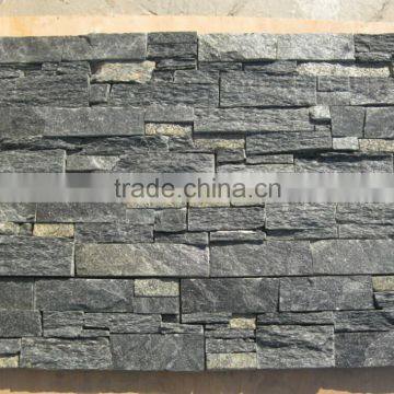 Eco-friendly Natural Black Quartz Shower Stone Wall Panel