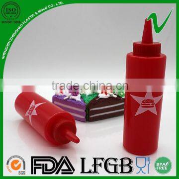 BPA-Free soft plastic squeeze bottles for sauce packing