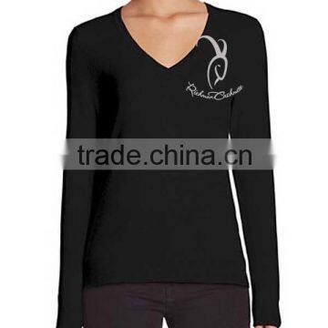 High Quality V Neck 100% Cashmere Women Sweater