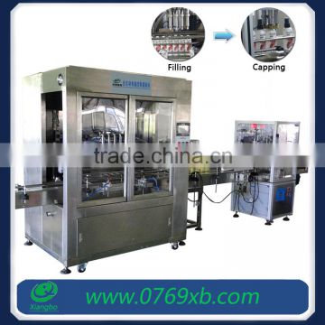 Automatic small bottle filling and capping machine for shampoo