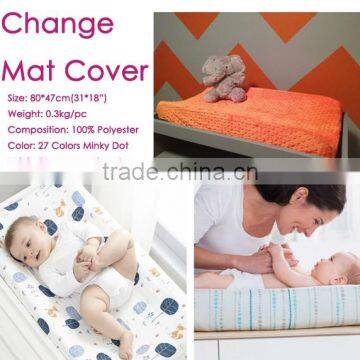 New Sale Polyester Custom Size Personalized Soft Minky Baby Change Mat Cover photo-5