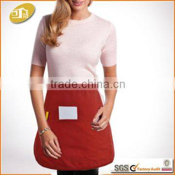 Rounded Divisional Three Pockets Bartender Uniform Apron