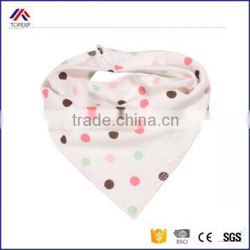 High quality double layers Cotton Burp Cloths Lovely Cartoon Bandana dribble bibs