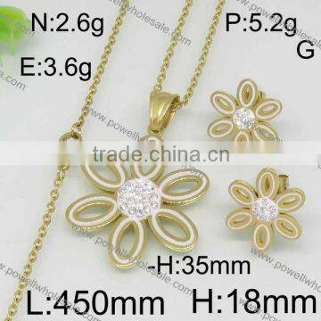 Powell Wholesale Popular China Gold Jewelry 18k Jewelry Sets