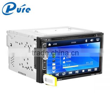 Factory directly supply double din 6.95" car dvd player with bluetooth fm am TV