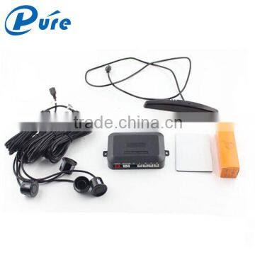 4 Sensors System 12V Car LED Display Parking Reverse Backup Radar kit with four-step Bibi Sound Alarm