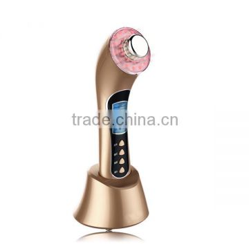 BP-0153 New arrival home use personal care skin beauty equipment ultrasound repair and galvanic neutri in and Led light therapy