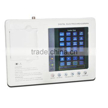 2016 New Portable Digital 3-channel Color Electrocardiograph ECG EKG Machine on Sale photo-2