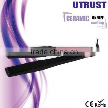 Professional PTC Heater Led Digital Coated Titanium Ceramic Hair Straightener Free Sample Ptc Heating Hair Straightener