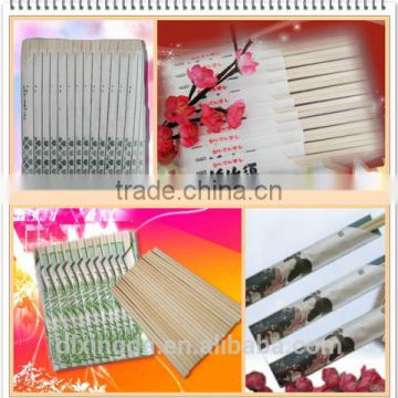 South America Disposable Wooden Chopsticks with Half Paper Bag