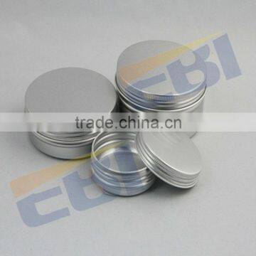 Aluminum white cosmetic jar