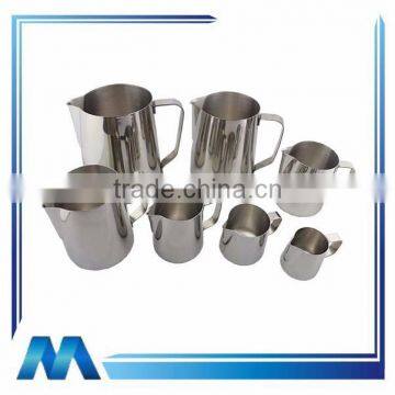 2016 new design stainless steel milk jug with handle