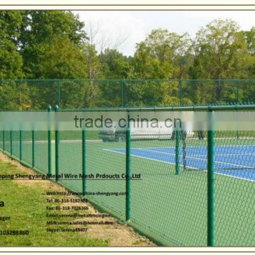 green chain link playground fence (China fence manufacture with cheap price)