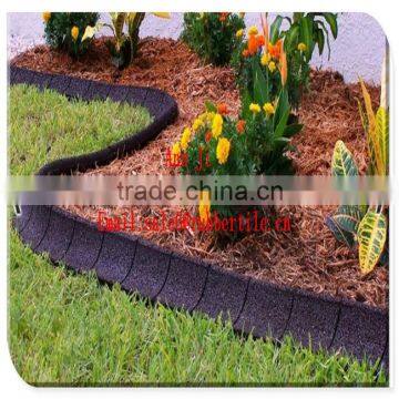 playground flexible edging garden rubber border,crumb rubber edge for kids garden