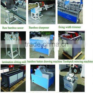 Complete production line wood/bamboo toothpick making machine