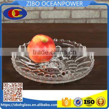 Glass plate glass fruits nuts candy glass dish