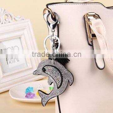 Rhinestone Dophin Pendants Charms for bag