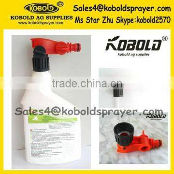 plastic bottle hose end chemical sprayer