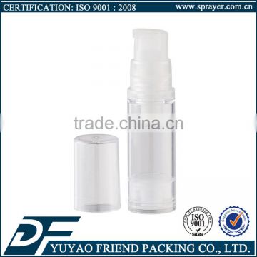 5ml 10ml PP transparent small capacity airless pump bottle