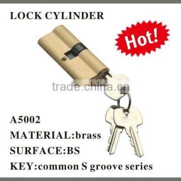 solid brass cylinder lock with 3pcs iron keys