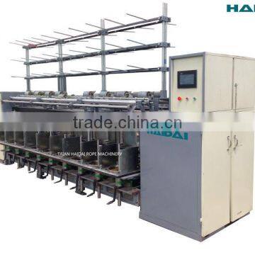 High speed two for one polypropylene yarn ring twister machine