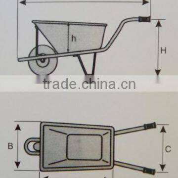 Plastic Wheel Barrow JQ-8802 Hot Selling