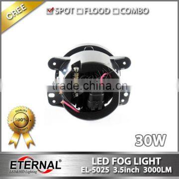 30W Universal Led Fog Light Headlamp High Power Offroad Jeep Wrangler Rubicon Work Led Driving Light photo-4