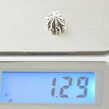 925 Sterling Silver Bead With Micro Pave For Bracelet photo-2